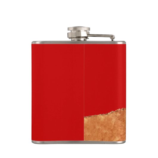 Shiba Inu-Farbblock Flachmann (Rückseite)