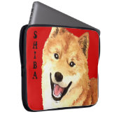 Shiba Inu-Farbblock Laptopschutzhülle (Vorne Rechts)