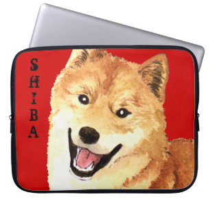 Shiba Inu-Farbblock Laptopschutzhülle