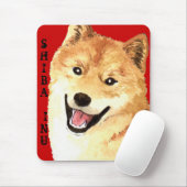 Shiba Inu-Farbblock Mousepad (Mit Mouse)