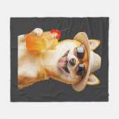 Shiba Inu Fleecedecke (Vorderseite (Horizontal))