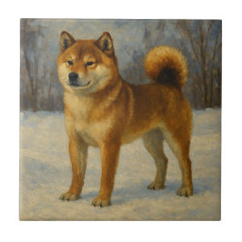 Shiba Inu Fliese