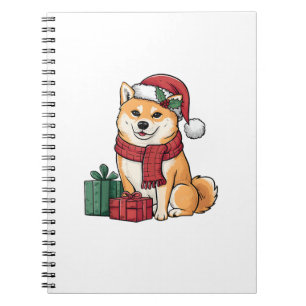 Shiba Inu Frohe Weihnachtshunde Weihnachten Notizblock