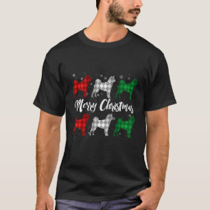 Shiba Inu Frory Christmas Raute Dog T-Shirt