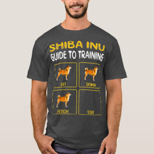 Shiba-Inu-Führer zum Training von Gehorsam bei Hu T-Shirt