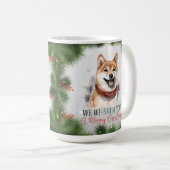 Shiba Inu Funny Dog Pun Weihnachtskaffee Tasse (VorderseiteRechts)
