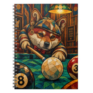 Shiba Inu, geometrisches Mosaik Notizblock