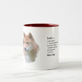 Shiba Inu Geschenke Zweifarbige Tasse (Mittel)