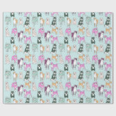 Shiba Inu Geschenkpapier (Flach)
