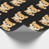 Shiba Inu Geschenkpapier (Ecke)