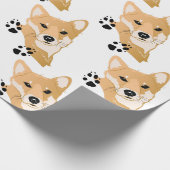 Shiba Inu Geschenkpapier (Ecke)