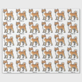 Shiba inu geschenkpapier (Flach)