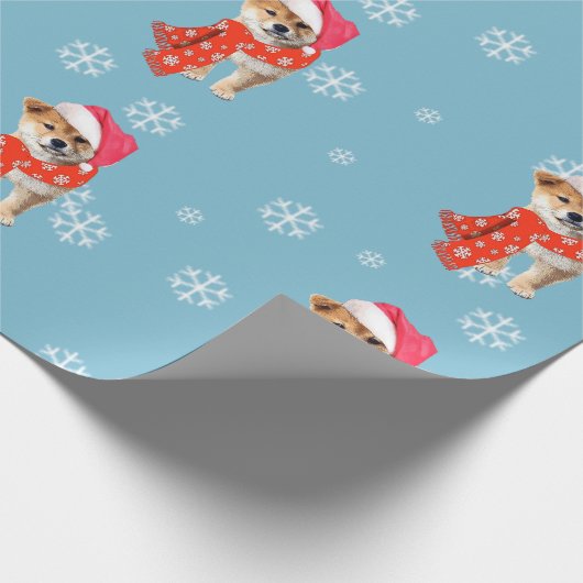 Shiba Inu Geschenkpapier (Ecke)