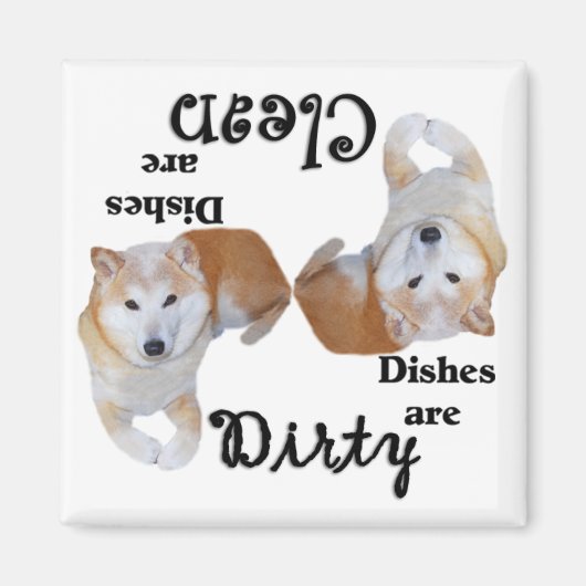 Shiba Inu Geschirrspüler Magnet (Vorne)