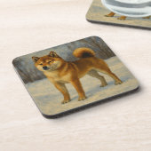 Shiba Inu Getränkeuntersetzer (Linke Seite)