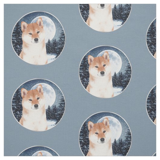Shiba Inu Gewebe Stoff (Muster)