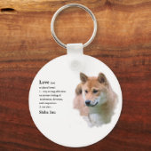Shiba Inu Gifts Schlüsselanhänger (Vorderseite)