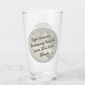 Shiba Inu Glasses Dog Lover Art Glass personalisie Glas (Rückseite)