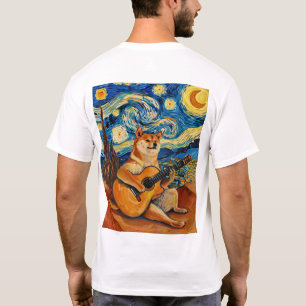 Shiba Inu Guitar Player Pet Lover T - Shirt