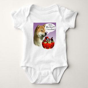 Shiba Inu Halloween Candy Baby Strampler