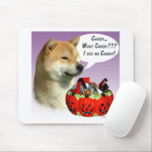 Shiba Inu Halloween Candy Mousepad (Mit Mouse)