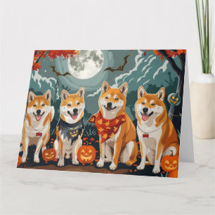 Shiba Inu Halloween Gruselig Karte