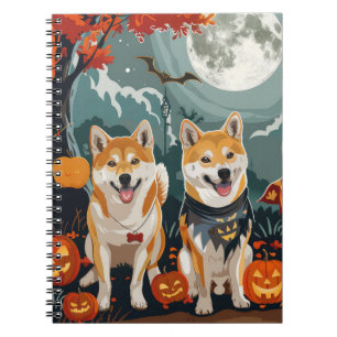 Shiba Inu Halloween Gruselig Notizblock