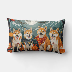 Shiba Inu Halloween Spooky Lendenkissen