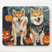 Shiba Inu Halloween Spooky Mousepad (Vorne)