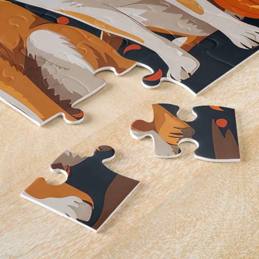 Shiba Inu Halloween Spooky Puzzle (Seite)