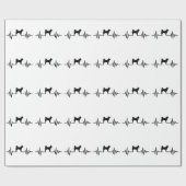 Shiba inu Herzschlag Geschenkpapier (Flach)