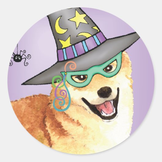 Shiba Inu Hexch Runder Aufkleber (Vorderseite)