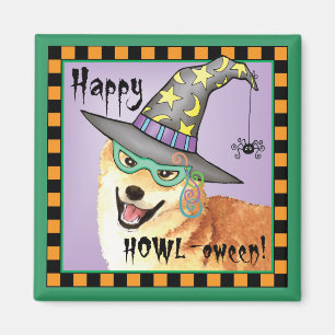 Shiba Inu Hexe Magnet