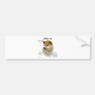 Shiba Inu History Autoaufkleber
