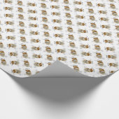 Shiba Inu History Geschenkpapier (Ecke)