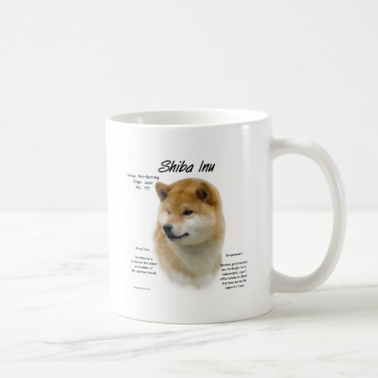 Shiba Inu History Kaffeetasse (Rechts)