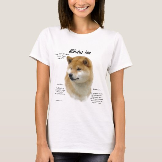 Shiba Inu History T-Shirt (Vorderseite)