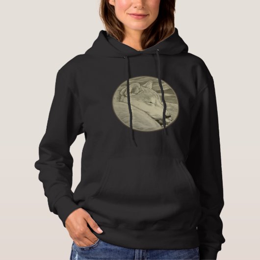 Shiba Inu Hoodie Hooded Dog Lover Sweatshirts (Vorderseite)