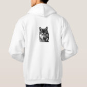 Shiba Inu Hoodie - Vorder- und Rückseite mit zwei (Rückseite)