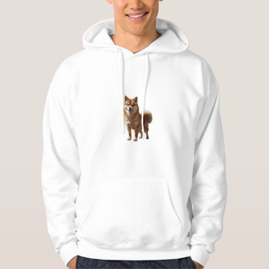 Shiba Inu Hoodie - Vorder- und Rückseite mit zwei (Vorderseite)