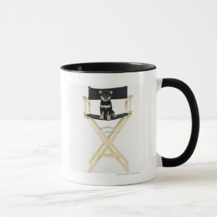 Shiba Inu Hund auf Stuhl Direktors Tasse