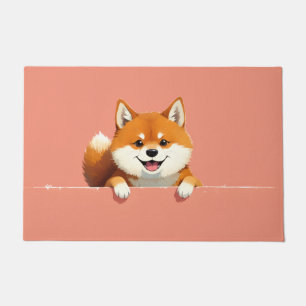 Shiba Inu Hund Fußmatte Kunst