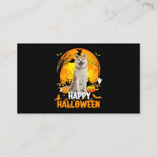 Shiba Inu Hund glücklich Halloween Tag mit dem Mon