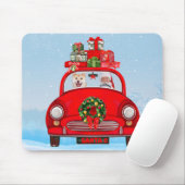 Shiba Inu Hund in Auto mit dem Weihnachtsmann Mousepad (Mit Mouse)