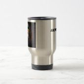 Shiba Inu Hund in Rocketship zum Mond Reisebecher (Mittel)