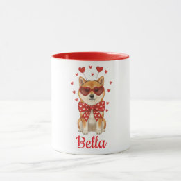 Shiba Inu Hund Kaffeetasse Valentinstag 2026