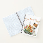 Shiba Inu Hund Mama Floral Notizblock (Innenseite)