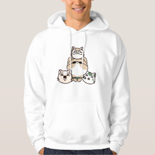 Shiba Inu Hund mit Vorderbeinprothese und Katze Fr Hoodie