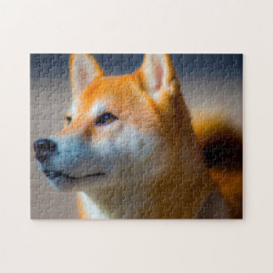 Shiba Inu Hund Puzzles. Puzzle