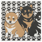 Shiba Inu Hund Rasse Fabric Stoff (Muster)